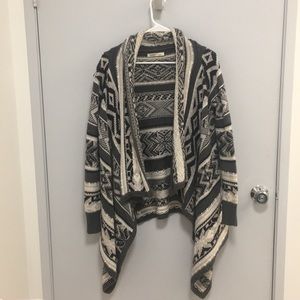 Gray Faire-Isle Draper Sweater